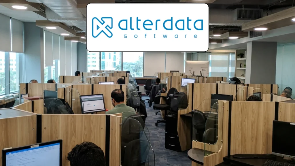 Alterdata Software tem vagas para Auxiliar de Serviços Gerais, Consultor de Soluções, Jovem Aprendiz e mais 3 funções no RJ e Home Office 2 Alterdata Software, escritório, logotipo,