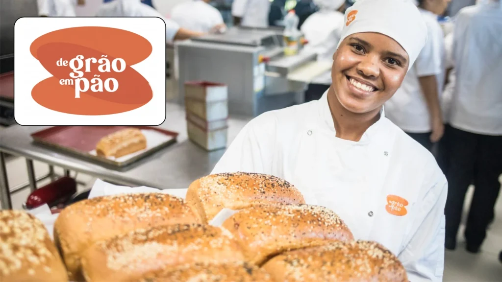 De Grão Em Pão, Logotipo, Curso, Pão, Alunos,