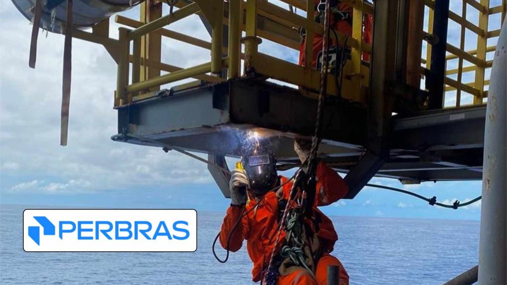 Perbras, Logotipo, Funcionário, Offshore, Mar, Plataforma,