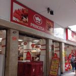 Princesa Supermercados, Loja, Letreiro, Pessoas,