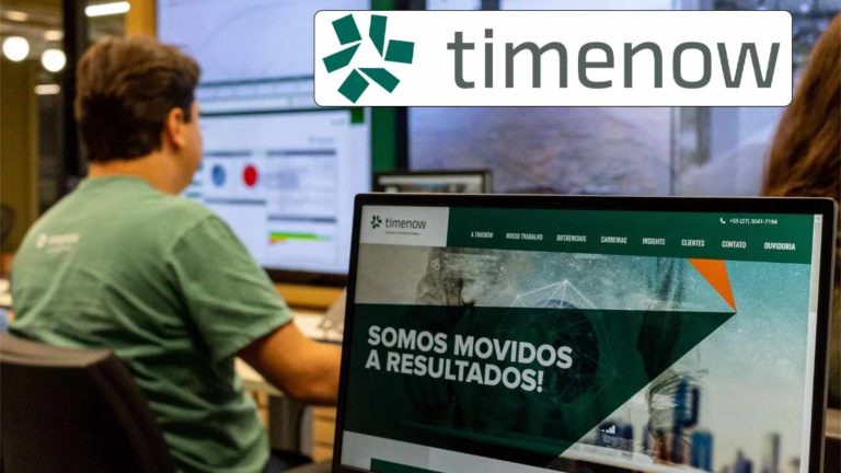 Timenow Oferece Vagas Para Assistente Administrativa, Técnico De Campo, Técnico De Inspeção E Mais Em Duque De Caxias Rj 14 Timenow, Logotipo, Funcionário, Computador, Escritório,