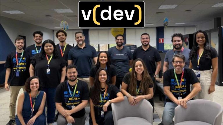 V(Dev), Logotipo, Funcionários, Escritório,