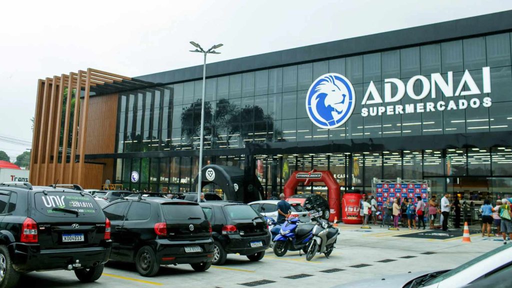 Adonai Supermercados, Loja, Estacionamento, Carros, Clientes,