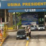 Csn, Fábrica, Entrada, Pessoas, Carros,