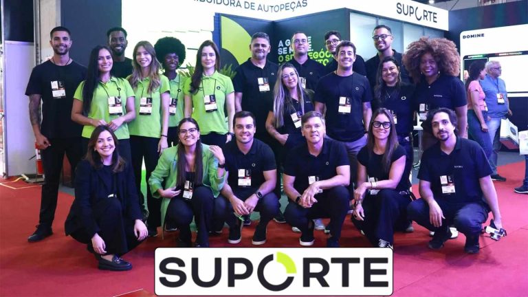 Suporte Distribuidora, Logotipo, Funcionários, Stand,