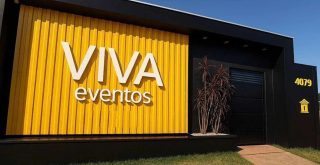VIVA Eventos, sede, letreiro,