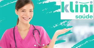 Klini Saúde, logotipo, funcionária,