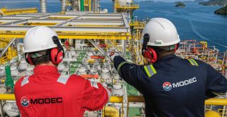 MODEC, funcionários, plataforma, offshore, mar,