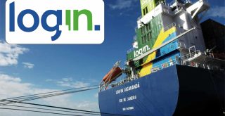 Log-In Logística, logotipo, navio, offshore,